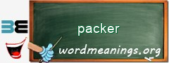 WordMeaning blackboard for packer